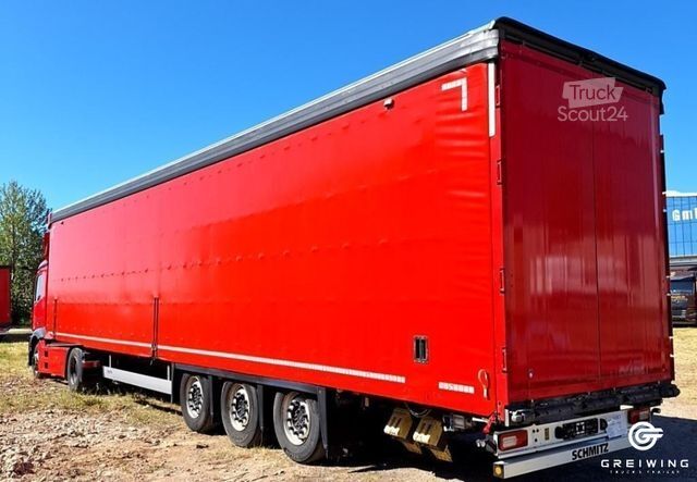 Open semitrailer with tarp SCHMITZ CARGOBULL SCS 24/L 13.62 Mega