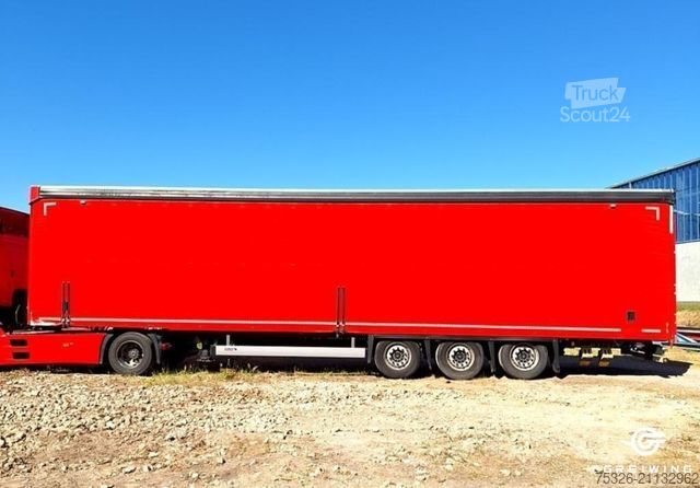 Open semitrailer with tarp SCHMITZ CARGOBULL SCS 24/L 13.62 Mega