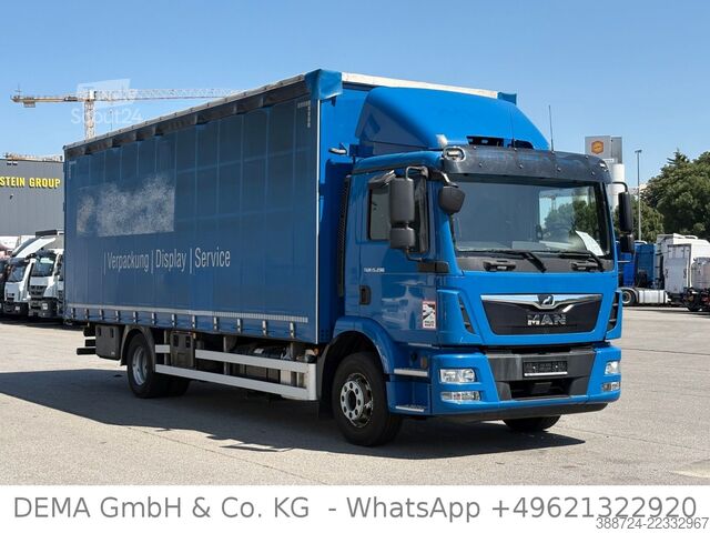Camion plateau avec bâche MAN TGM 15.290*E6c*Klima*Navi*Automatik*AHK*