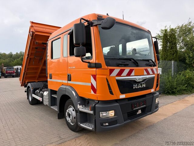 Sklápěcí vůz MAN TGL 12.250 Meiller/DoKa 6Sitze/2xAHK/Klima/EURO6