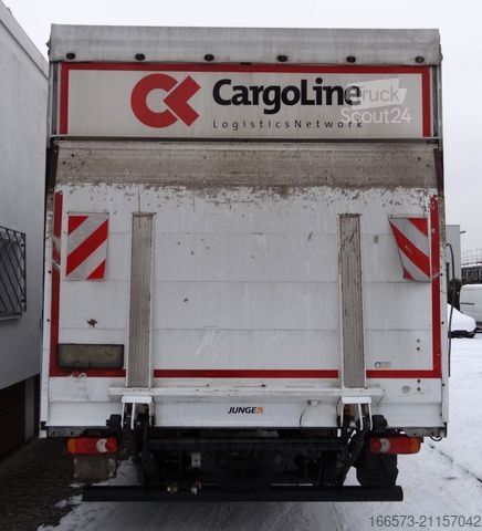 Tenteli düz yataklı kamyon IVECO Eurocargo 120E25 BL AC