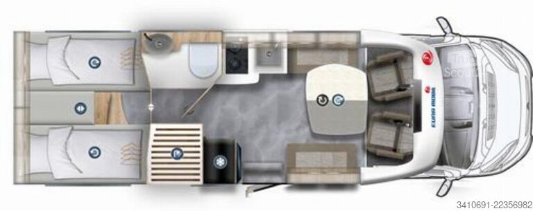 Teilintegriertes Wohnmobil EURAMOBIL Profila T 720 EF FAS 2xMondialpaket Alde 4,4T