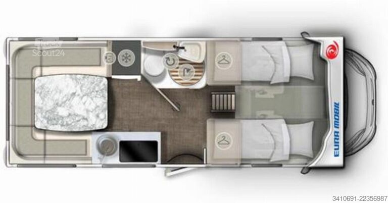Альковний автокемпер EURAMOBIL Activa One AO 650 HS FAS 4,25t Travel Paket