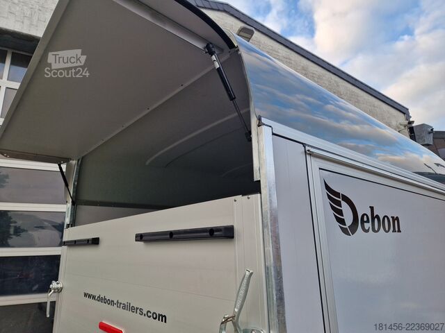 Verkoopaanhanger trailershop Debon Roadster 400 Seitenklappe direkt