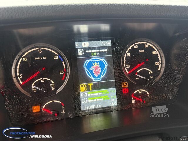 Chassis med førerhus Scania P410 6x2, Stuuras, Retarder, ADR, Euro 6