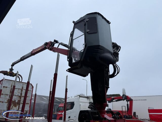 Kokmateriālu transportieris Volvo FH 650 8x4 Reductie assen, Kesla 2112T