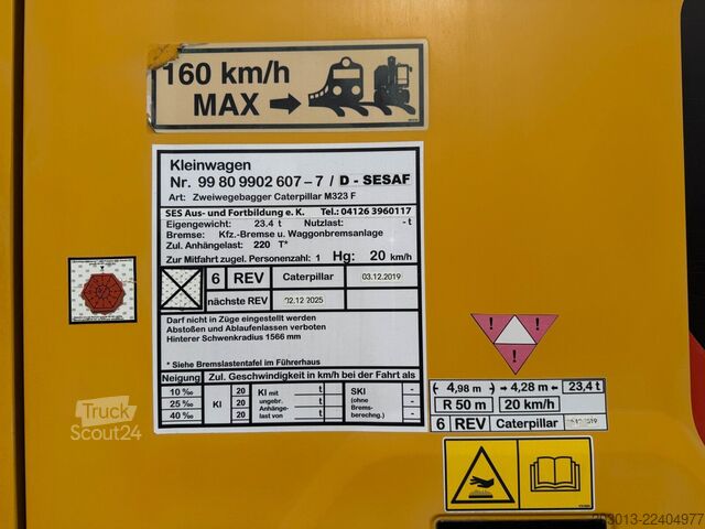Hjulgraver  M323F 4x4 Zweiwegebagger