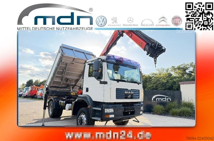 Savitvežis MAN TGM 18.330 4x4 Kipper KRAN 17m FUNK AHK
