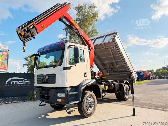 Savitvežis MAN TGM 18.330 4x4 Kipper KRAN 17m FUNK AHK