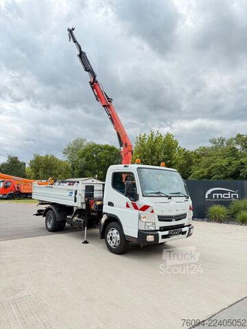 Transporter mit Kipper FUSO Canter 7C15 Kipper KRAN Palfinger AHK  3to