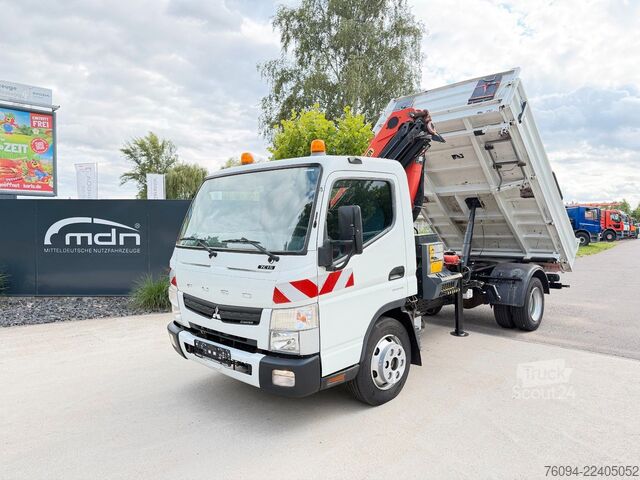 Transporter mit Kipper FUSO Canter 7C15 Kipper KRAN Palfinger AHK  3to