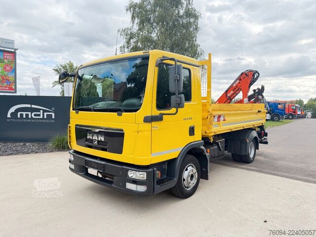 شاحنة فان مزودة برافعة MAN TGM 8.180 Kipper KRAN Greifer