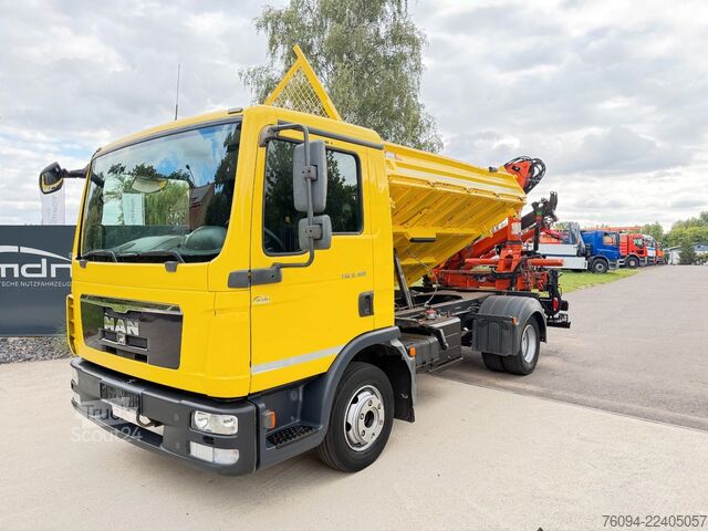 شاحنة فان مزودة برافعة MAN TGM 8.180 Kipper KRAN Greifer