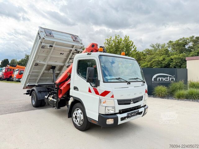 Dreiseitenkipper FUSO Canter 7C15 Kipper KRAN Palfinger AHK  3to