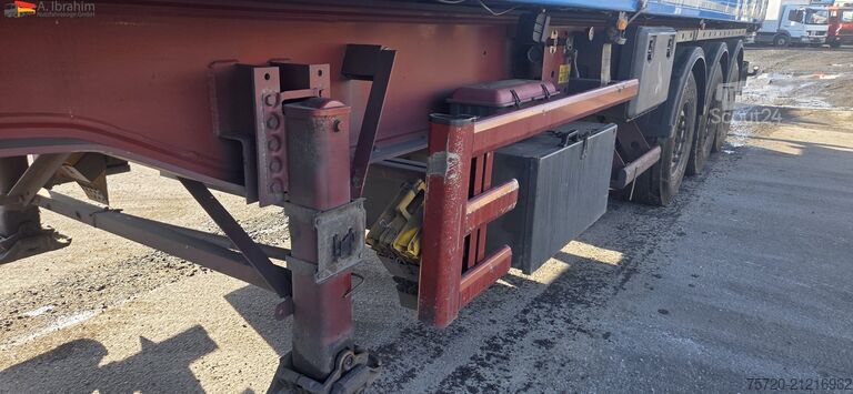 Tipper semitrailer STAS S300CX 50 cbm, Zustand einsatzbereit Liftachse, Scheibenbremse
