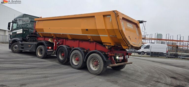 Tipper semitrailer Meierling MSK 24 Stahlmulde | Liftachse | 24 m³ | Scheibenbremse