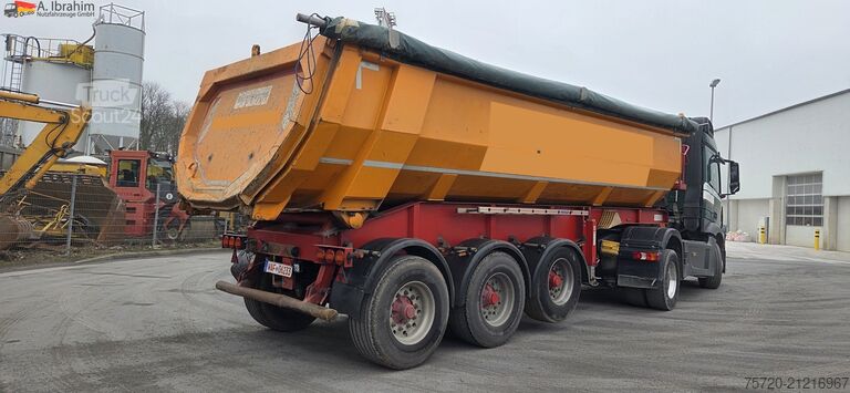Tipper semitrailer Meierling MSK 24 Stahlmulde | Liftachse | 24 m³ | Scheibenbremse