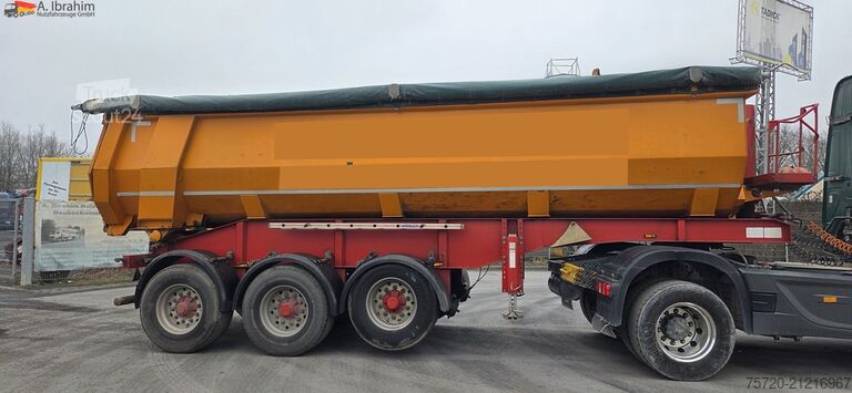 Tipper semitrailer Meierling MSK 24 Stahlmulde | Liftachse | 24 m³ | Scheibenbremse