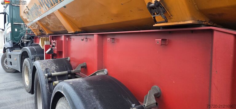 Tipper semitrailer Meierling MSK 24 Stahlmulde | Liftachse | 24 m³ | Scheibenbremse