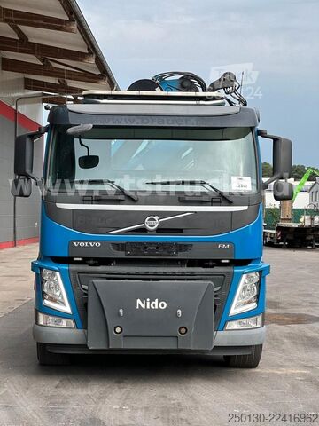 Camion benne à bras amovible VOLVO FM 410 8x4 BL Tridem VDL & ATLAS 206.3E LK *10 m