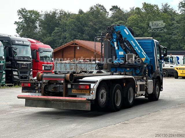 Camion benne à bras amovible VOLVO FM 410 8x4 BL Tridem VDL & ATLAS 206.3E LK *10 m