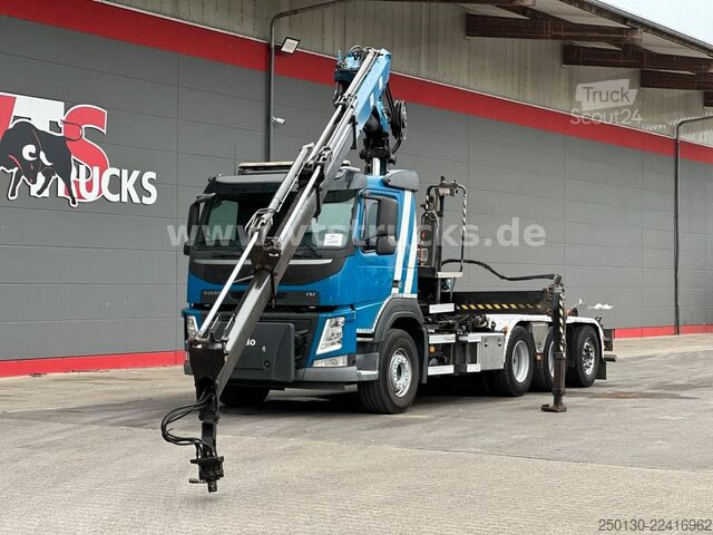 Camion benne à bras amovible VOLVO FM 410 8x4 BL Tridem VDL & ATLAS 206.3E LK *10 m