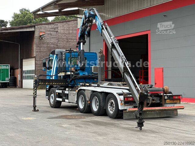 Camion benne à bras amovible VOLVO FM 410 8x4 BL Tridem VDL & ATLAS 206.3E LK *10 m