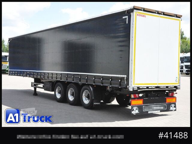 Åben sættevogn med presenning KOEGEL S 24 Tautliner, Alufelgen, neue Plane, VDI 2700