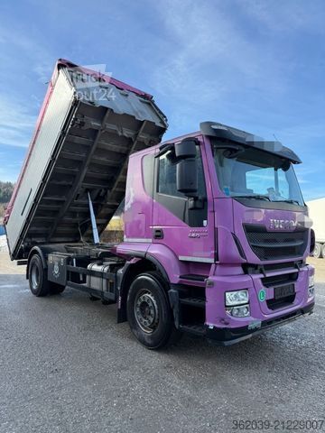 Třístranný sklápěč IVECO AT190S46P EEV 3 SEITENKIPPER BLATT LUFT ABS KLIM