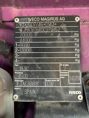 Třístranný sklápěč IVECO AT190S46P EEV 3 SEITENKIPPER BLATT LUFT ABS KLIM