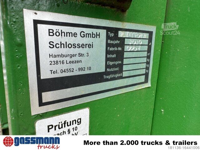 Afzetcontainer  Böhme City-Abrollplattform