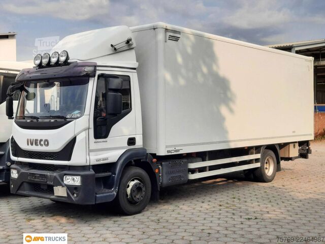Kutu kamyonu IVECO ML 140 E 28 Koffer 7,3 m LBW 1,5 t AHK 3-Sitzer