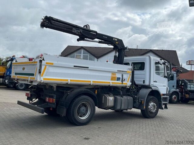 Τρίπλευρο ανατρεπόμενο φορτηγό MERCEDES-BENZ Axor 1826 K 4x2 2-Achs Kipper Kran Greiferst. de
