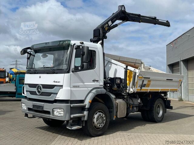 Ανατρεπόμενο φορτηγό MERCEDES-BENZ Axor 1826 K 4x2 2-Achs Kipper Kran Greiferst. de