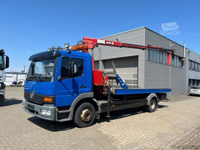 Lastbilsmonterad kran MERCEDES-BENZ Atego 1218 L Pritsche Kran Verschiebepl.+Brille