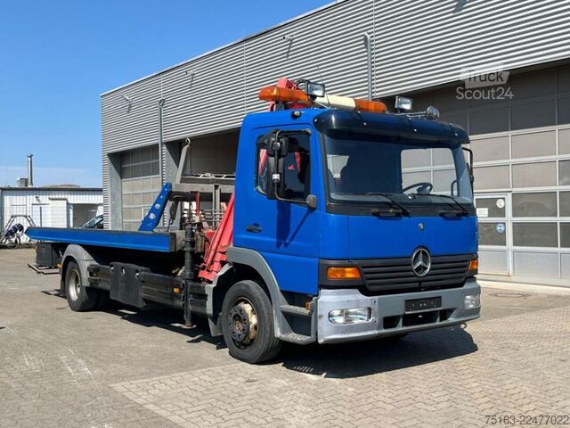 Lastbilsmonterad kran MERCEDES-BENZ Atego 1218 L Pritsche Kran Verschiebepl.+Brille