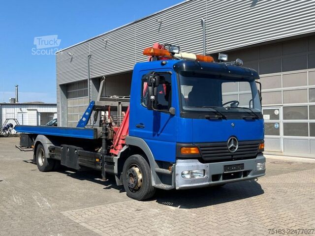 Bärgningsbil MERCEDES-BENZ Atego 1218 L Pritsche Kran Verschiebepl.+Brille