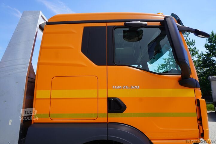 Autokrāns MAN TGM 26.320 6×2-4/NEW platform tow truck