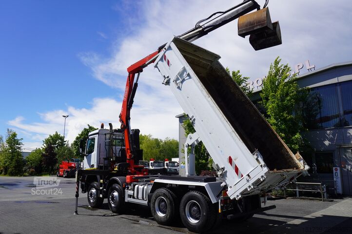 Dvosmerni kiper Mercedes-Benz Arocs 3236 8x4 / HDS Fassi F155A.0.22