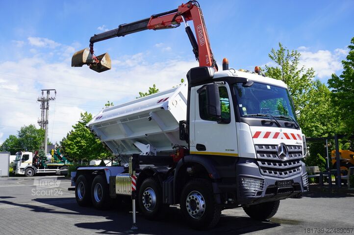 Dvosmerni kiper Mercedes-Benz Arocs 3236 8x4 / HDS Fassi F155A.0.22