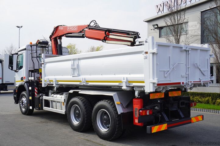 Tristranska prevračalna naprava Mercedes-Benz Arocs 2636 / 6x4 / HDS Fassi / 3-Way Tip