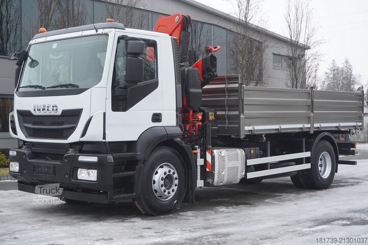 Üç taraflı damperli kamyon Iveco Stralis 19.310 E6 4x2 / Fassi F155A.0.22