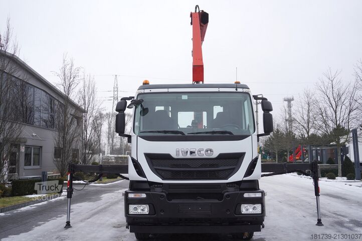 Üç taraflı damperli kamyon Iveco Stralis 19.310 E6 4x2 / Fassi F155A.0.22