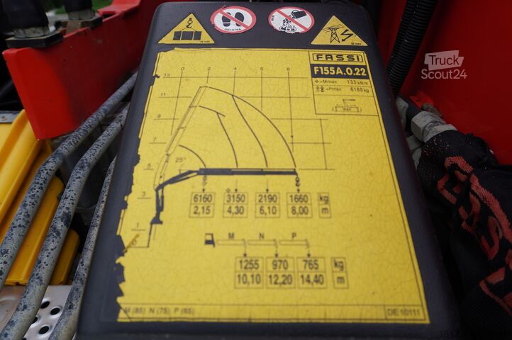 3-stronna wywrotka z HDS Mercedes-Benz Arocs 2636 / 6x4 / HDS Fassi / 3-Way Tip