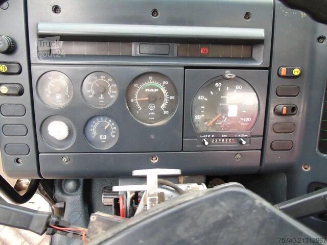 Vinç kamyonu DAF CF 75.240 ATI + EURO 2 + HIAB 090 + 3SIDE TIPPER