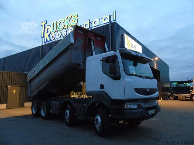 Kipper Renault Kerax 410DXI + 8X4 + MANUAL + SPRING