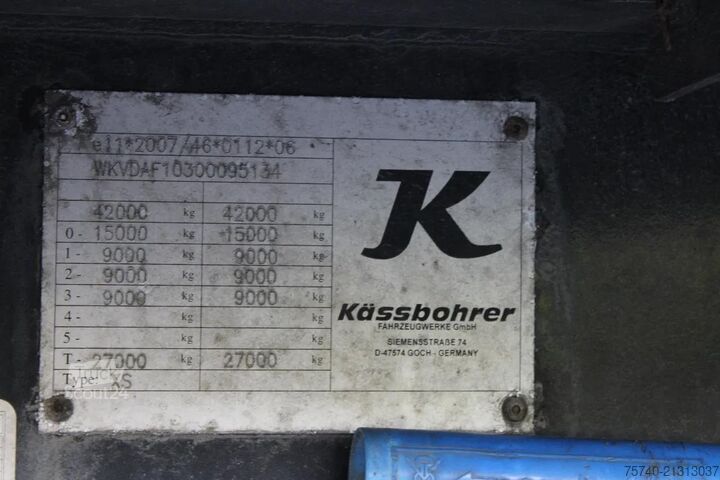 Valigia Kässbohrer 3x axle + bpw