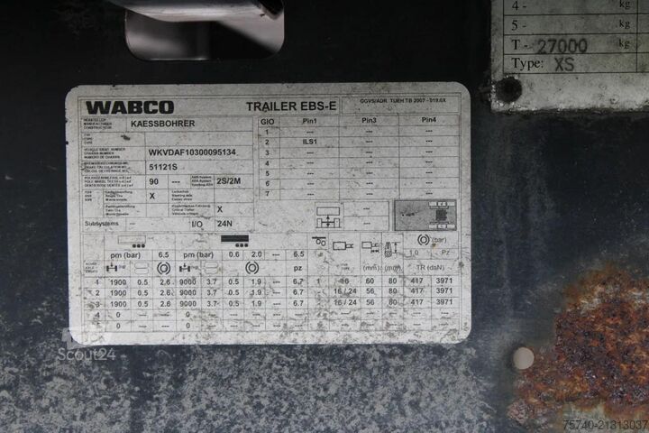 Valigia Kässbohrer 3x axle + bpw