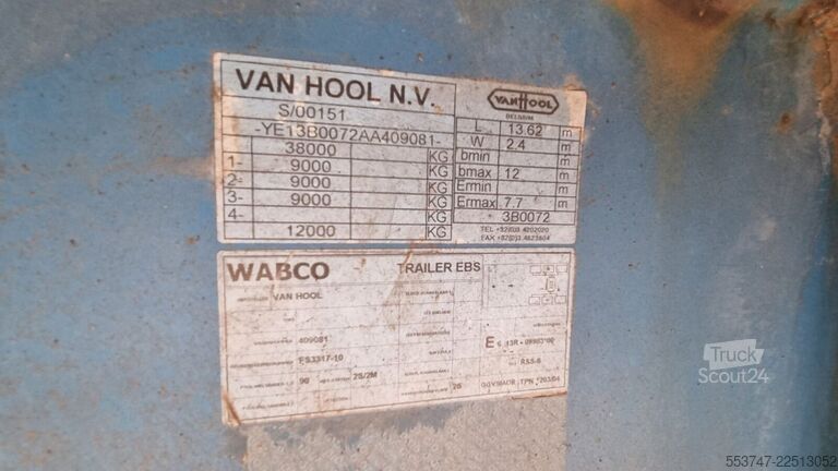 مقطورة منصة Van Hool 