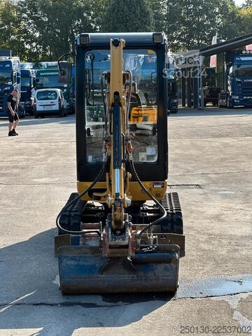 Minibagger CATERPILLAR 301.7D Gummikette / 2 Löffel / Schwenkschaufel